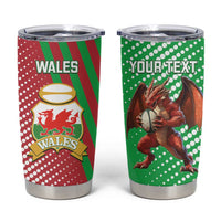 Custom Wales Rugby 2025 Tumbler Cup Go Welsh Dragon Sporty Style - Wonder Print Shop