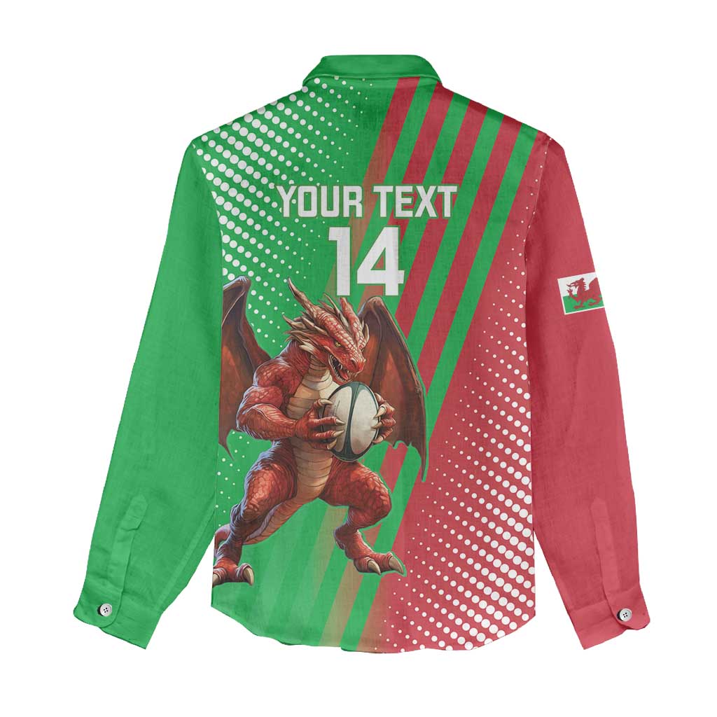 Custom Wales Rugby 2025 Women Casual Shirt Go Welsh Dragon Sporty Style - Wonder Print Shop