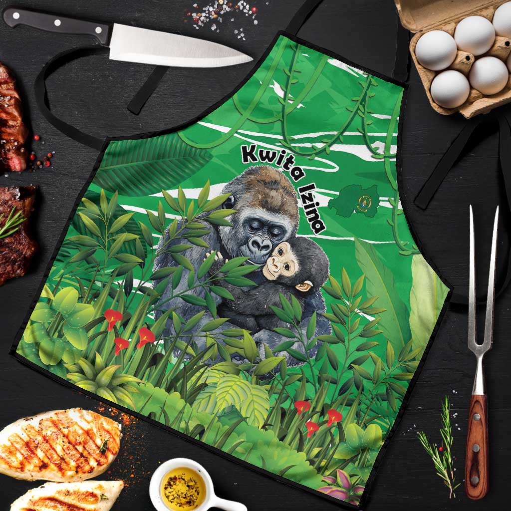 Rwanda Kwita Izina Apron Name a Gorilla - Save a Species - Wonder Print Shop