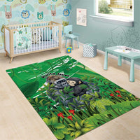 Rwanda Kwita Izina Area Rug Name a Gorilla - Save a Species - Wonder Print Shop