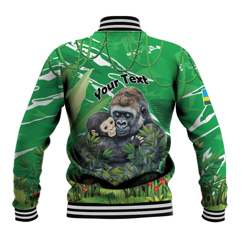 Personalized Rwanda Kwita Izina Baseball Jacket Name a Gorilla - Save a Species - Wonder Print Shop