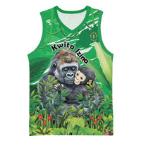 Personalized Rwanda Kwita Izina Basketball Jersey Name a Gorilla - Save a Species - Wonder Print Shop