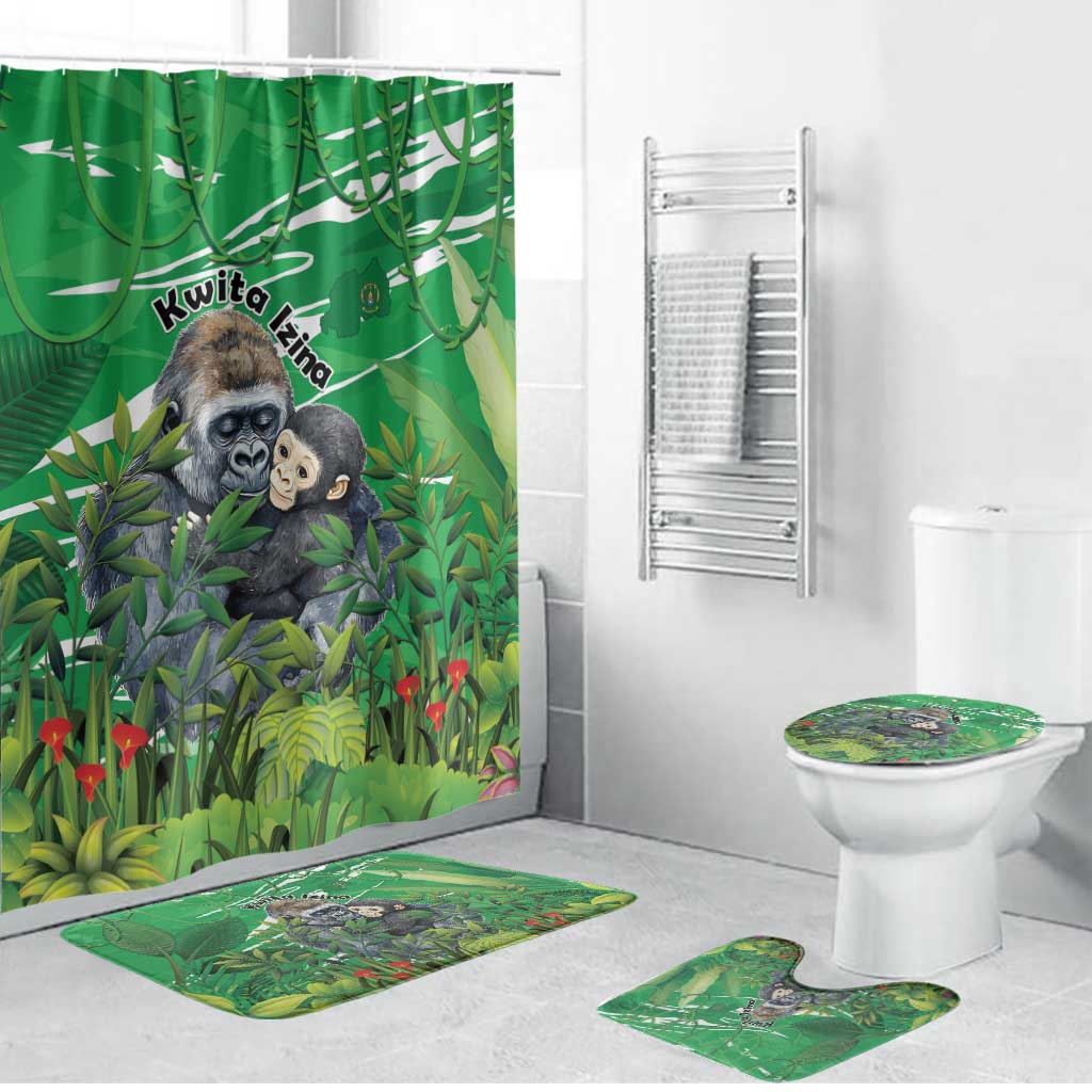 Rwanda Kwita Izina Bathroom Set Name a Gorilla - Save a Species - Wonder Print Shop
