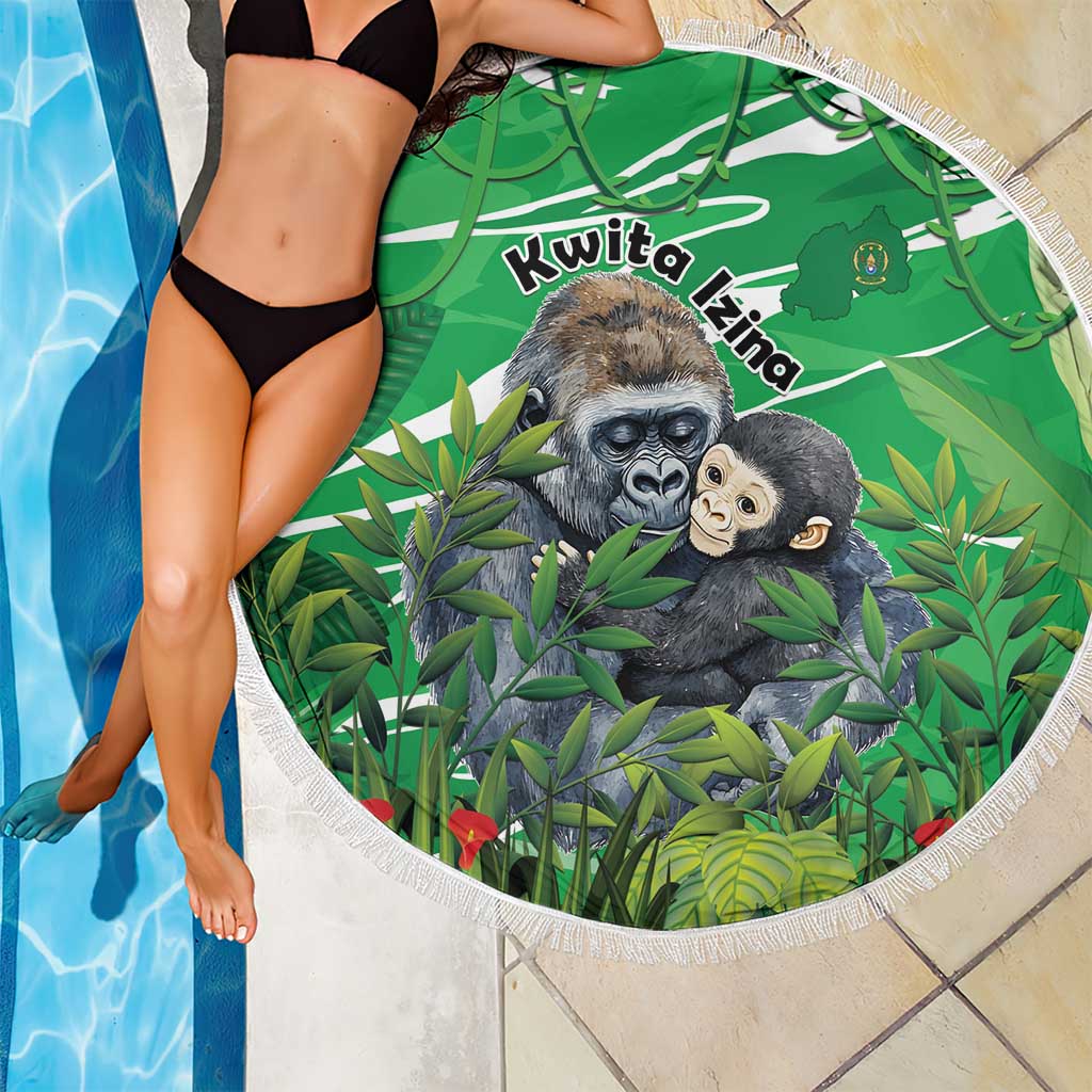 Rwanda Kwita Izina Beach Blanket Name a Gorilla - Save a Species - Wonder Print Shop