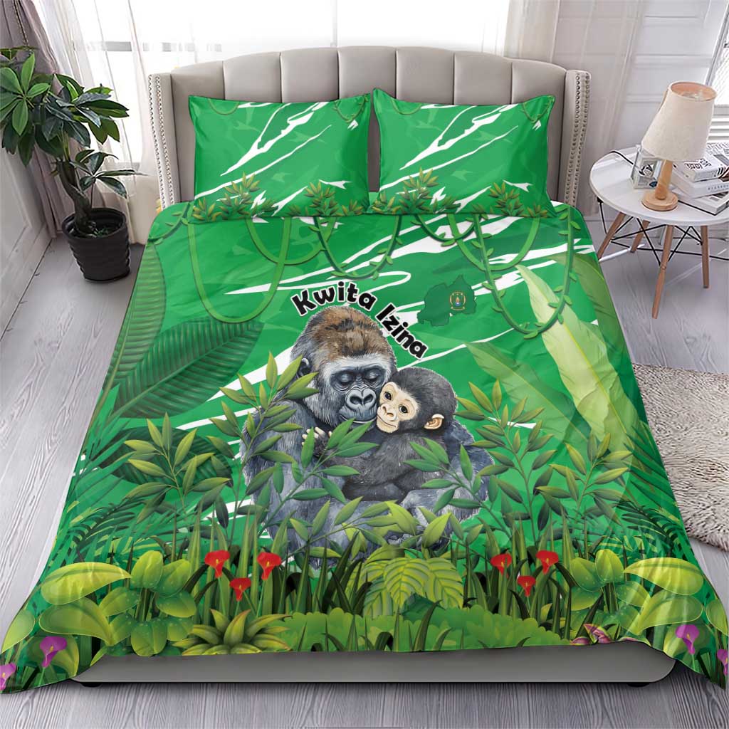 Rwanda Kwita Izina Bedding Set Name a Gorilla - Save a Species - Wonder Print Shop