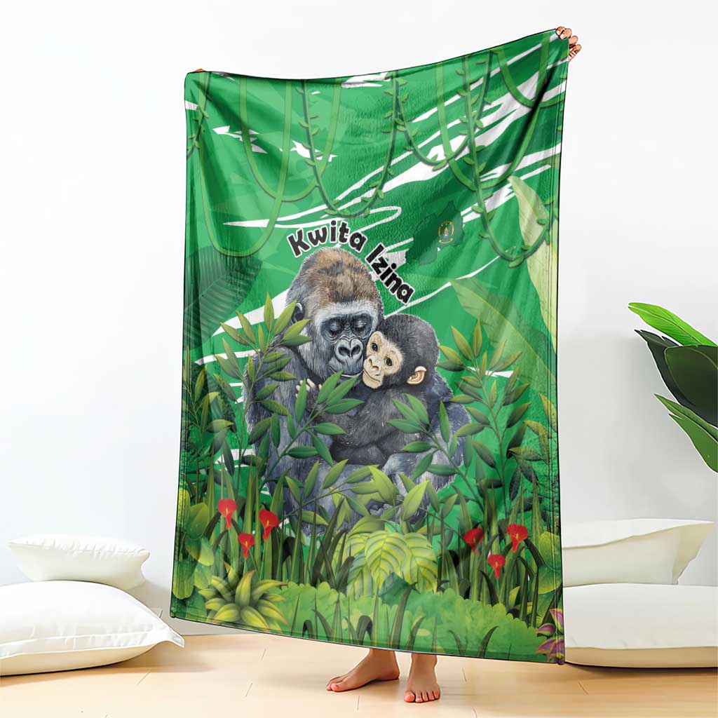 Rwanda Kwita Izina Blanket Name a Gorilla - Save a Species - Wonder Print Shop