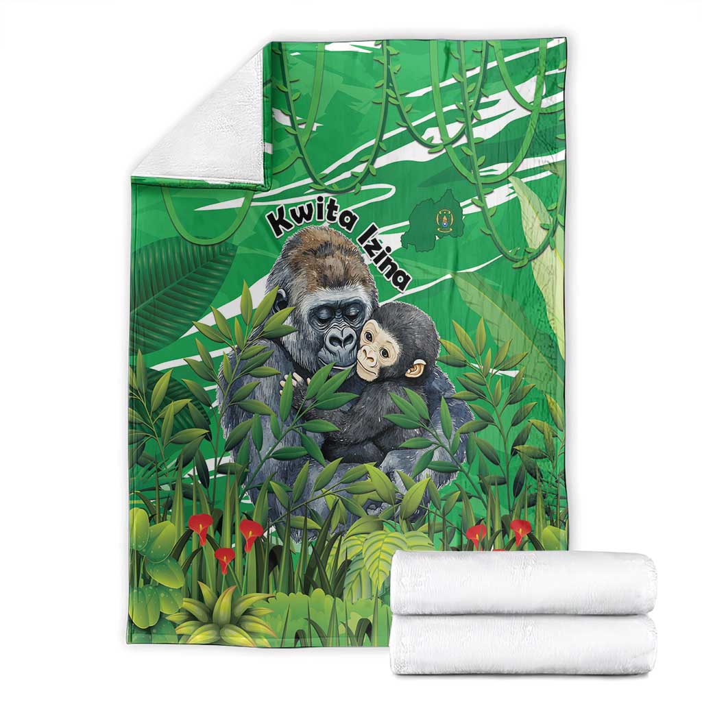 Rwanda Kwita Izina Blanket Name a Gorilla - Save a Species - Wonder Print Shop