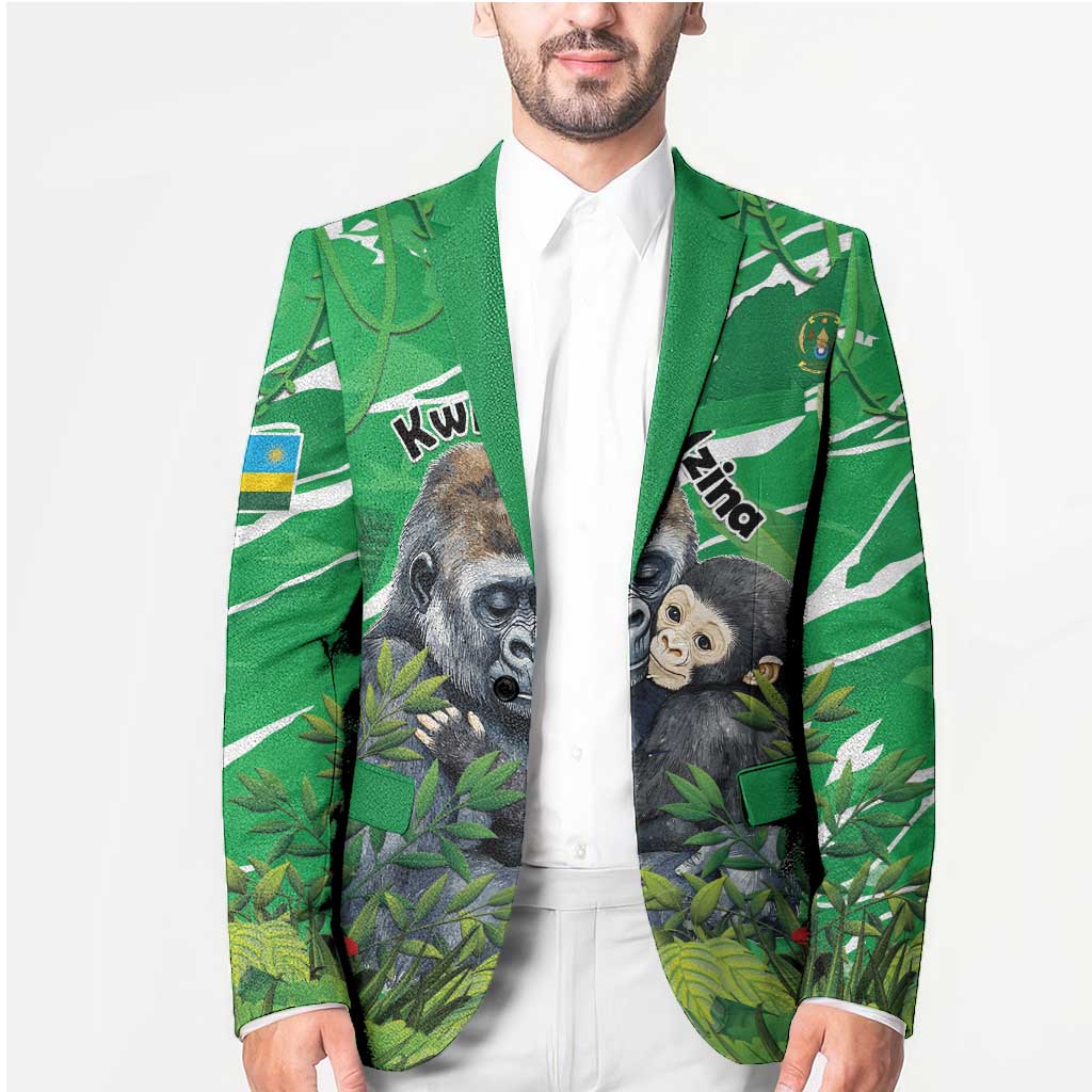 Personalized Rwanda Kwita Izina Blazer Name a Gorilla - Save a Species - Wonder Print Shop