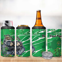 Personalized Rwanda Kwita Izina 4 in 1 Can Cooler Tumbler Name a Gorilla - Save a Species - Wonder Print Shop