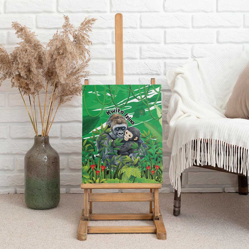 Rwanda Kwita Izina Canvas Wall Art Name a Gorilla - Save a Species - Wonder Print Shop
