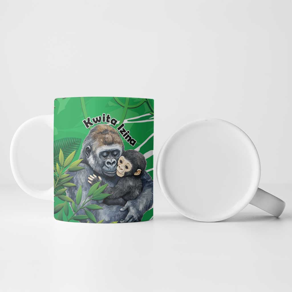 Personalized Rwanda Kwita Izina Ceramic Mug Name a Gorilla - Save a Species - Wonder Print Shop