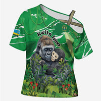 Personalized Rwanda Kwita Izina Cross Shoulder Shirt Name a Gorilla - Save a Species - Wonder Print Shop