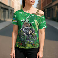 Personalized Rwanda Kwita Izina Cross Shoulder Shirt Name a Gorilla - Save a Species - Wonder Print Shop