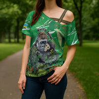 Personalized Rwanda Kwita Izina Cross Shoulder Shirt Name a Gorilla - Save a Species - Wonder Print Shop