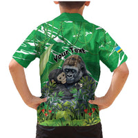 Personalized Rwanda Kwita Izina Family Matching Mermaid Dress and Hawaiian Shirt Name a Gorilla - Save a Species - Wonder Print Shop