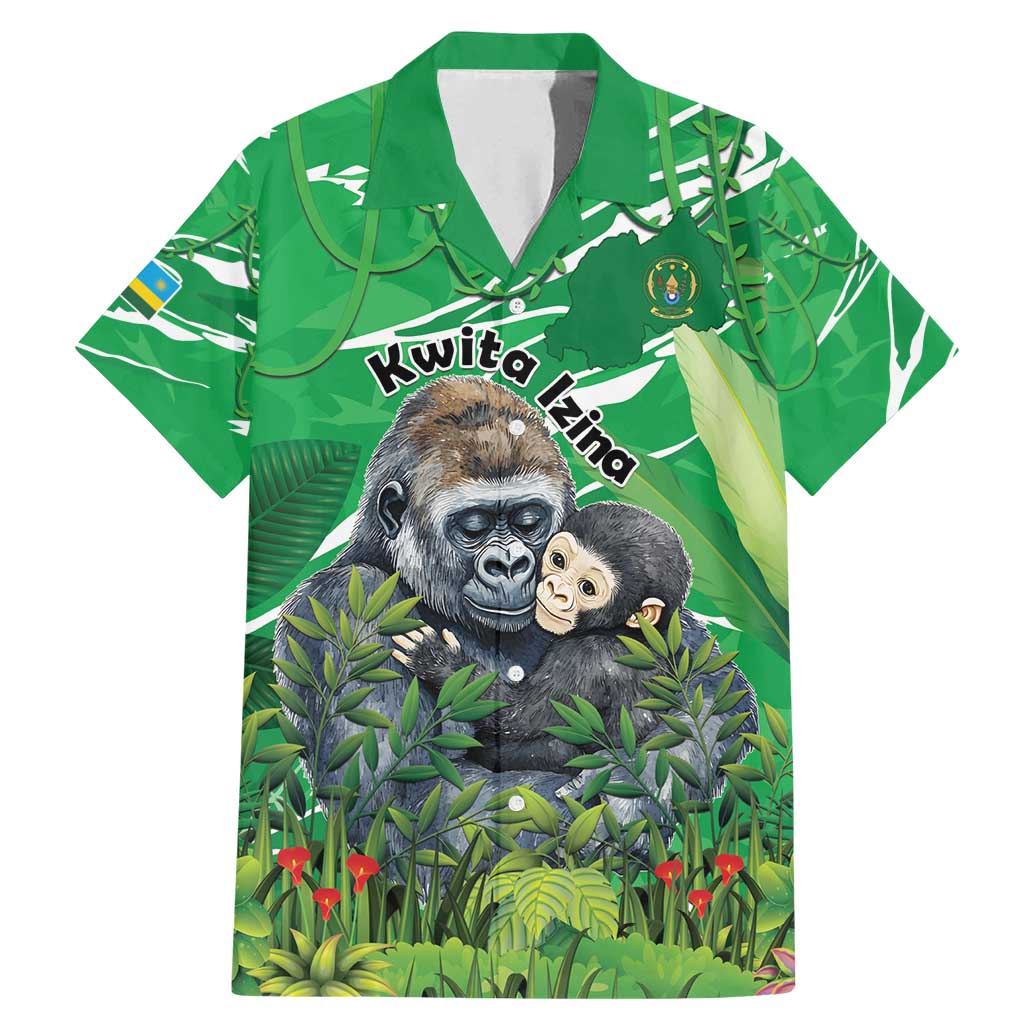 Personalized Rwanda Kwita Izina Family Matching Mermaid Dress and Hawaiian Shirt Name a Gorilla - Save a Species - Wonder Print Shop