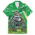 Personalized Rwanda Kwita Izina Family Matching Off Shoulder Maxi Dress and Hawaiian Shirt Name a Gorilla - Save a Species - Wonder Print Shop