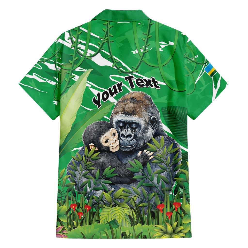 Personalized Rwanda Kwita Izina Family Matching Puletasi and Hawaiian Shirt Name a Gorilla - Save a Species - Wonder Print Shop