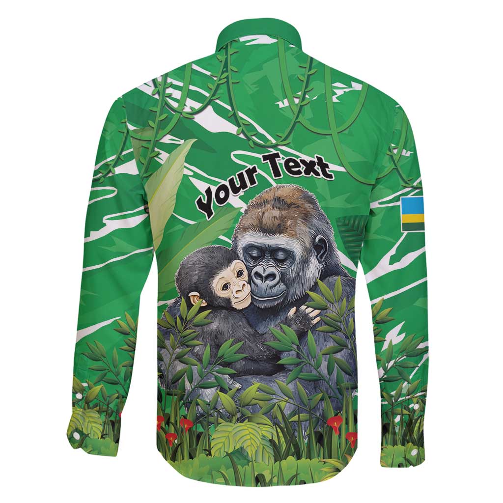Personalized Rwanda Kwita Izina Family Matching Puletasi and Hawaiian Shirt Name a Gorilla - Save a Species - Wonder Print Shop