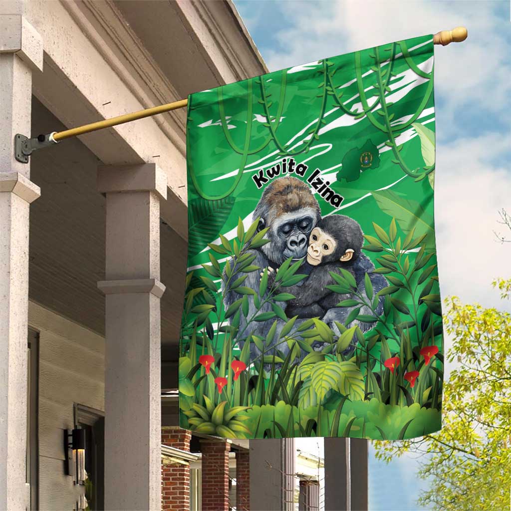 Rwanda Kwita Izina Garden Flag Name a Gorilla - Save a Species - Wonder Print Shop