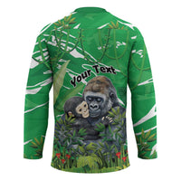 Personalized Rwanda Kwita Izina Hockey Jersey Name a Gorilla - Save a Species - Wonder Print Shop