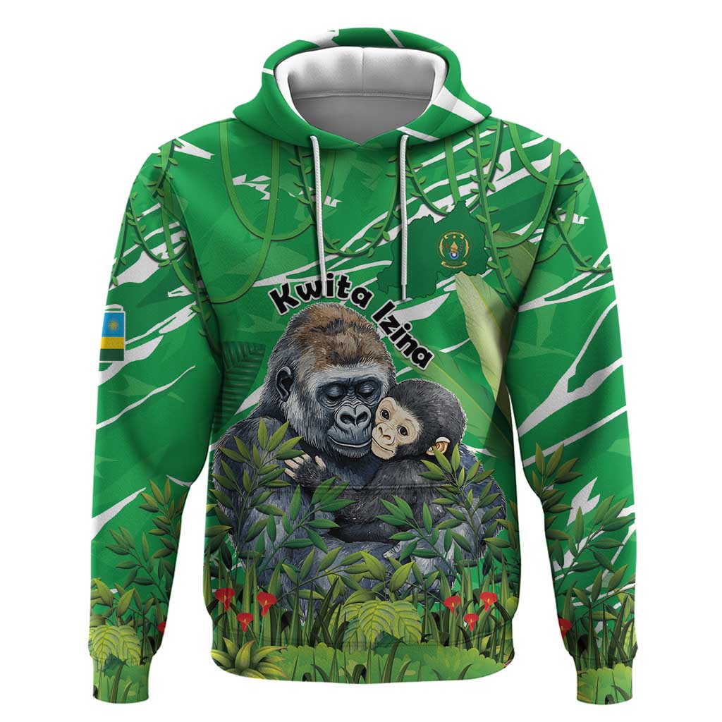 Personalized Rwanda Kwita Izina Hoodie Name a Gorilla - Save a Species - Wonder Print Shop