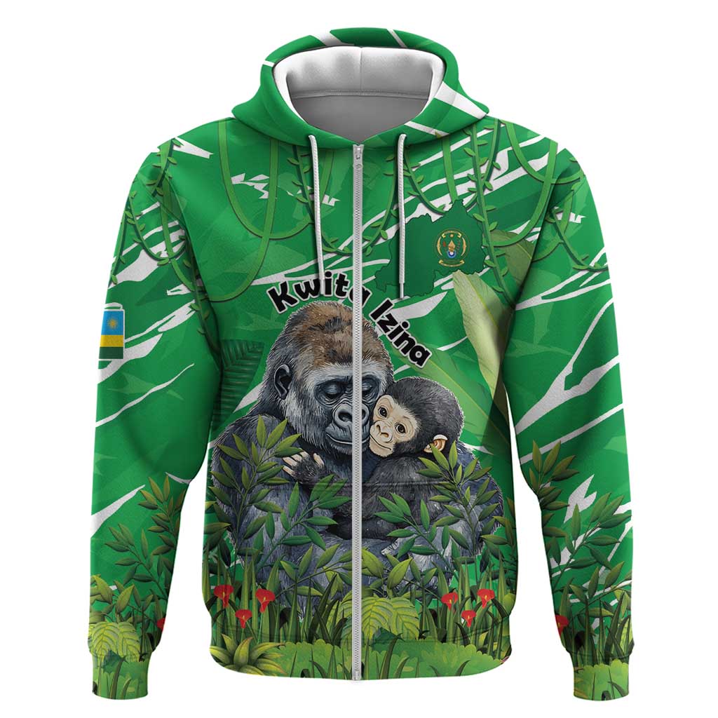 Personalized Rwanda Kwita Izina Hoodie Name a Gorilla - Save a Species - Wonder Print Shop