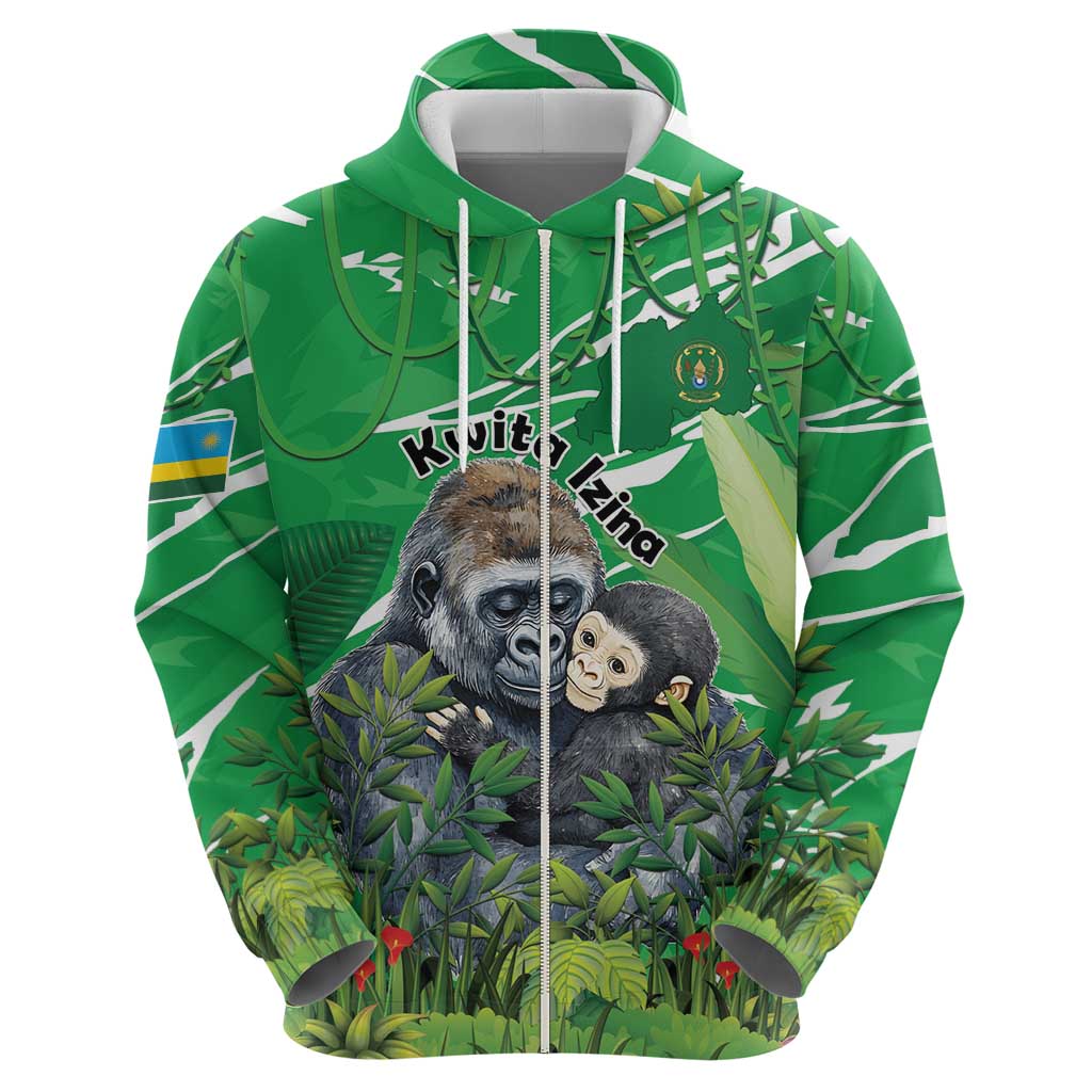 Personalized Rwanda Kwita Izina Hoodie Name a Gorilla - Save a Species - Wonder Print Shop