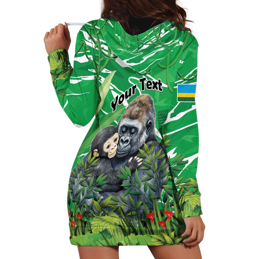 Personalized Rwanda Kwita Izina Hoodie Dress Name a Gorilla - Save a Species - Wonder Print Shop