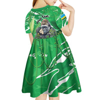 Personalized Rwanda Kwita Izina Kid Short Sleeve Dress Name a Gorilla - Save a Species - Wonder Print Shop