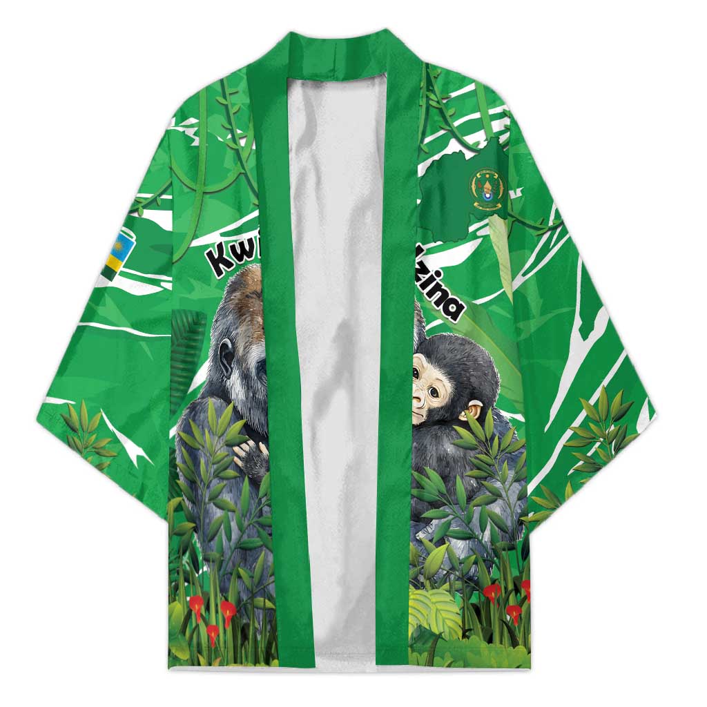 Personalized Rwanda Kwita Izina Kimono Name a Gorilla - Save a Species - Wonder Print Shop