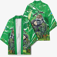 Personalized Rwanda Kwita Izina Kimono Name a Gorilla - Save a Species - Wonder Print Shop
