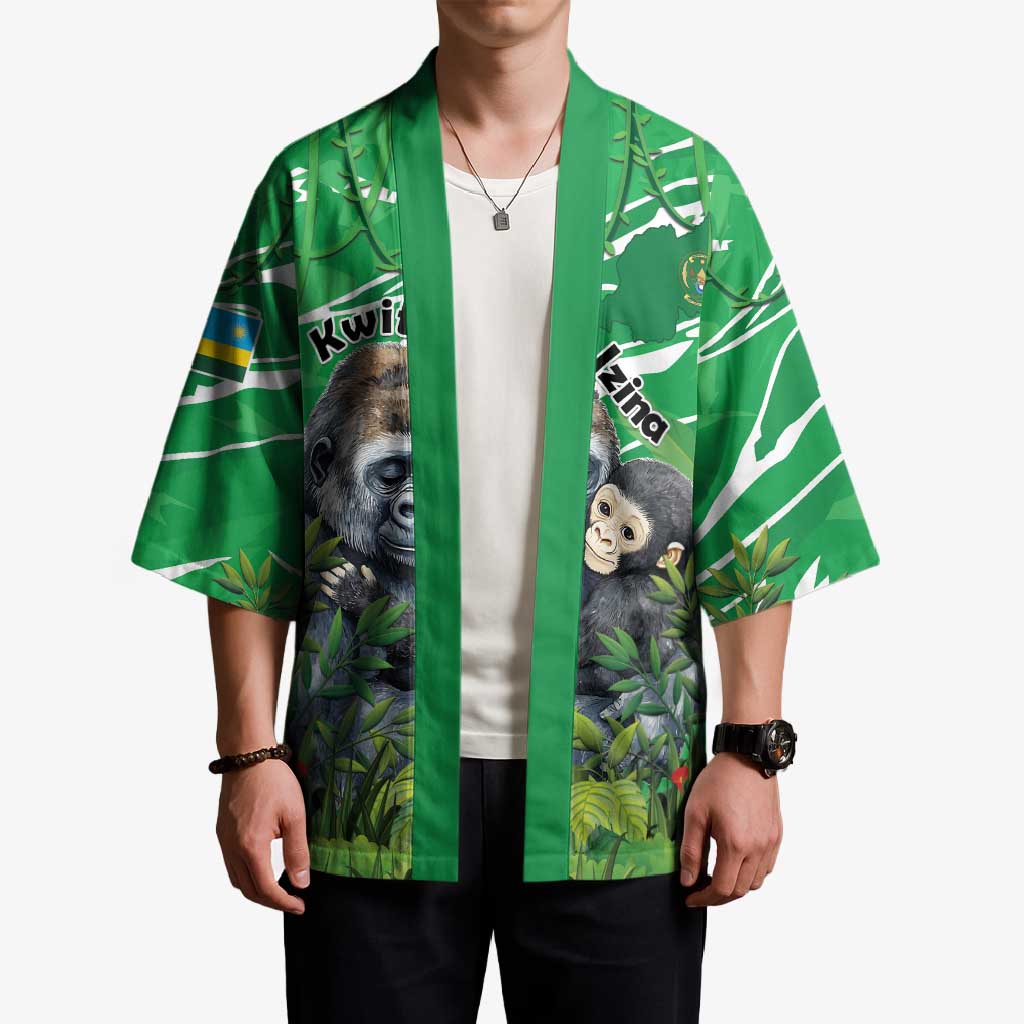 Personalized Rwanda Kwita Izina Kimono Name a Gorilla - Save a Species - Wonder Print Shop