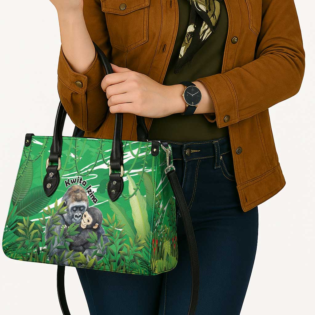 Rwanda Kwita Izina Leather Bag Name a Gorilla - Save a Species - Wonder Print Shop
