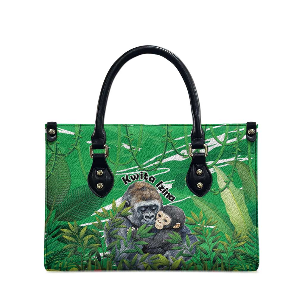 Rwanda Kwita Izina Leather Bag Name a Gorilla - Save a Species - Wonder Print Shop