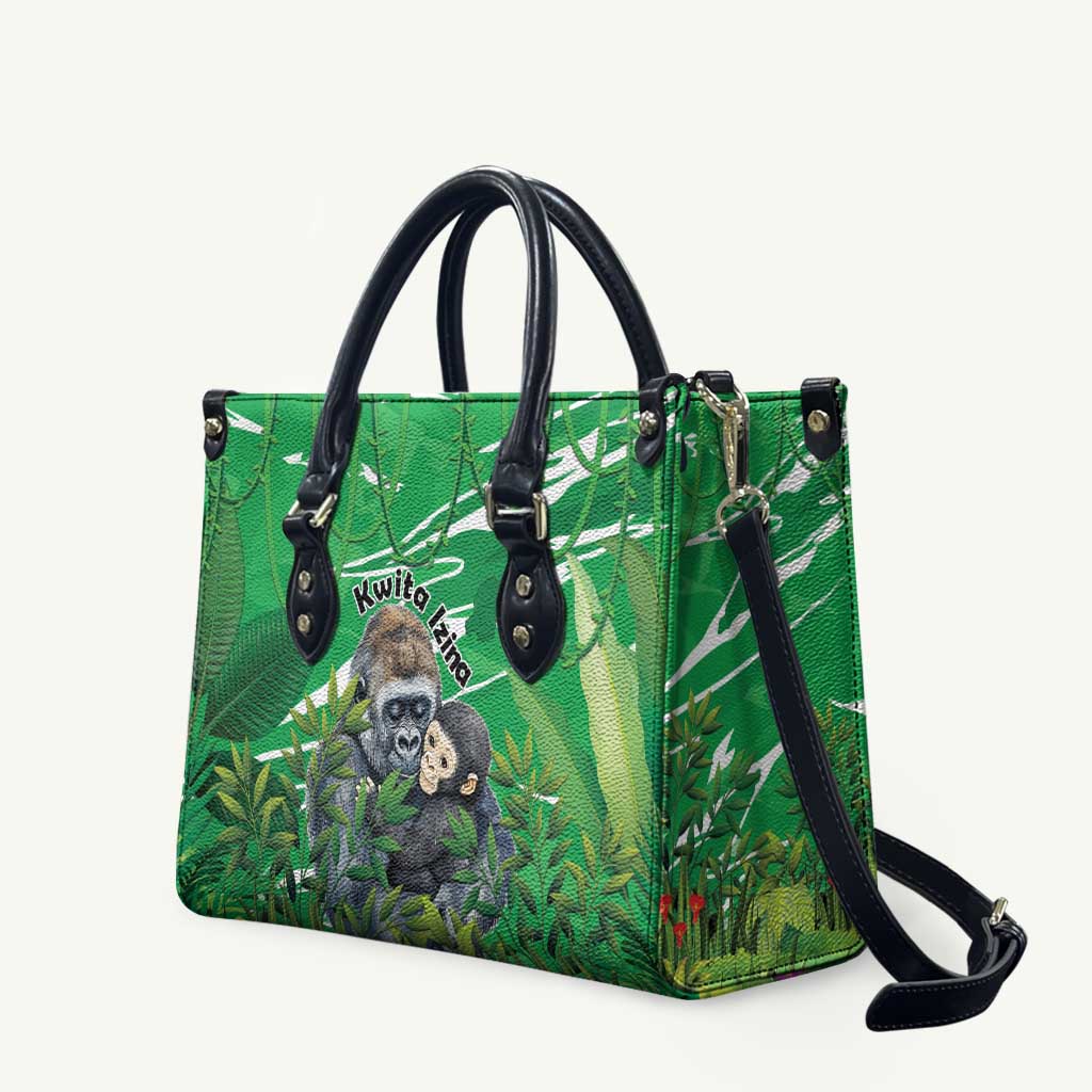 Rwanda Kwita Izina Leather Bag Name a Gorilla - Save a Species - Wonder Print Shop