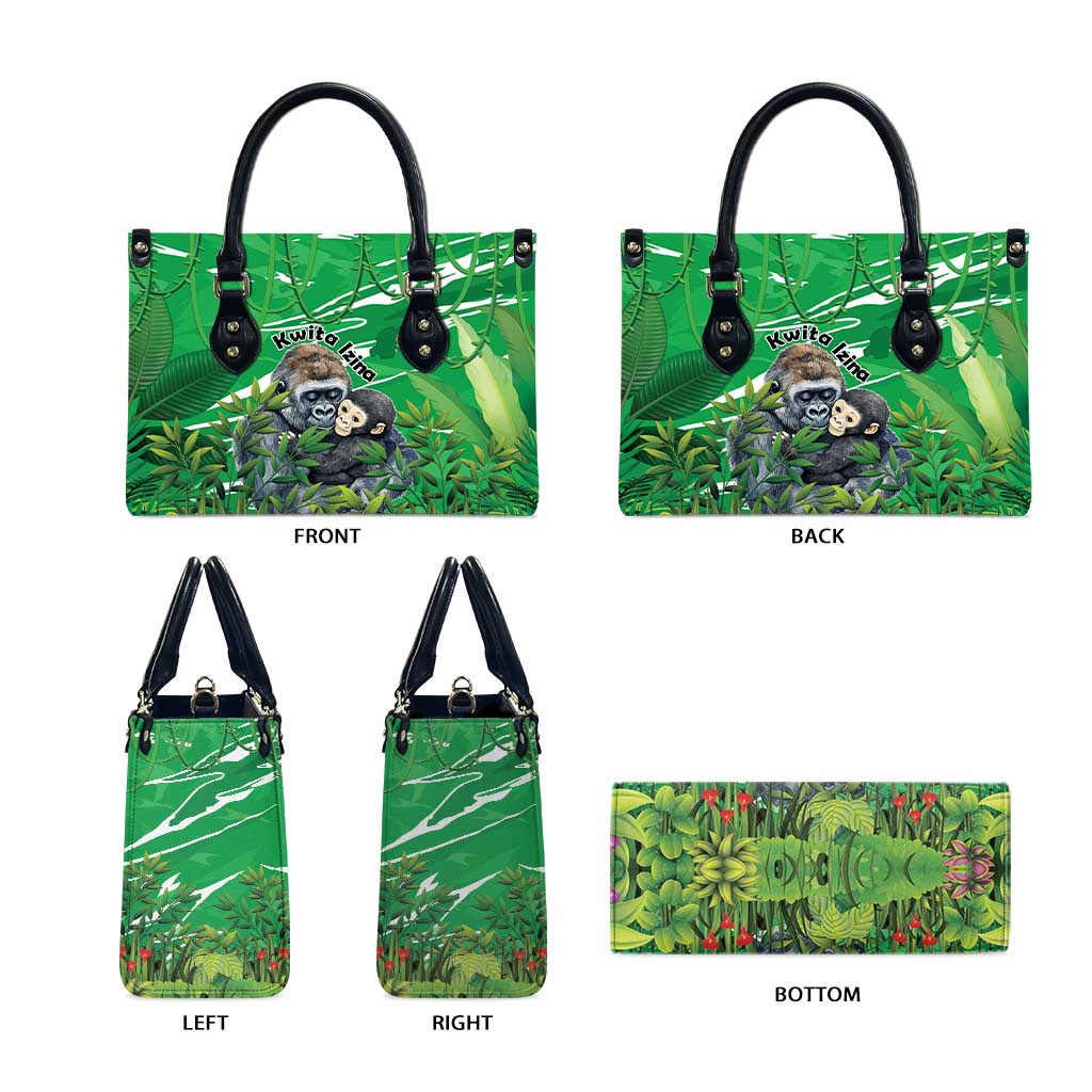 Rwanda Kwita Izina Leather Bag Name a Gorilla - Save a Species - Wonder Print Shop