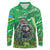 Personalized Rwanda Kwita Izina Long Sleeve Polo Shirt Name a Gorilla - Save a Species - Wonder Print Shop