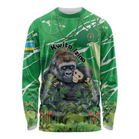 Personalized Rwanda Kwita Izina Long Sleeve Shirt Name a Gorilla - Save a Species - Wonder Print Shop