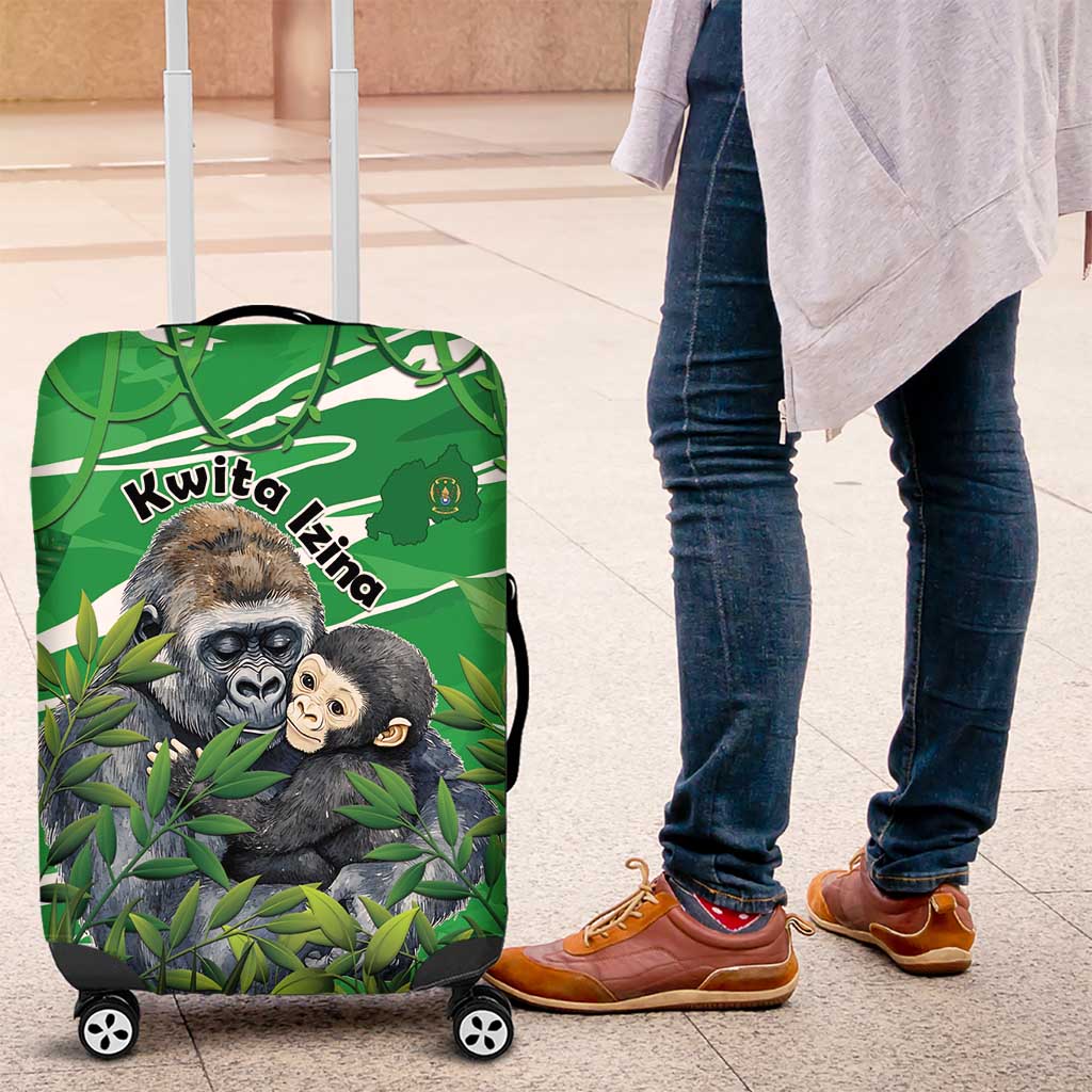Rwanda Kwita Izina Luggage Cover Name a Gorilla - Save a Species - Wonder Print Shop