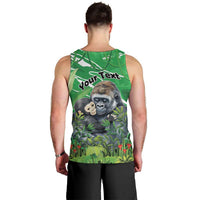 Personalized Rwanda Kwita Izina Men Tank Top Name a Gorilla - Save a Species - Wonder Print Shop