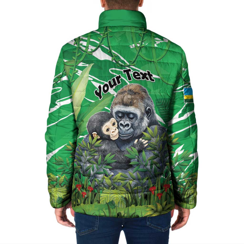 Personalized Rwanda Kwita Izina Padded Jacket Name a Gorilla - Save a Species - Wonder Print Shop