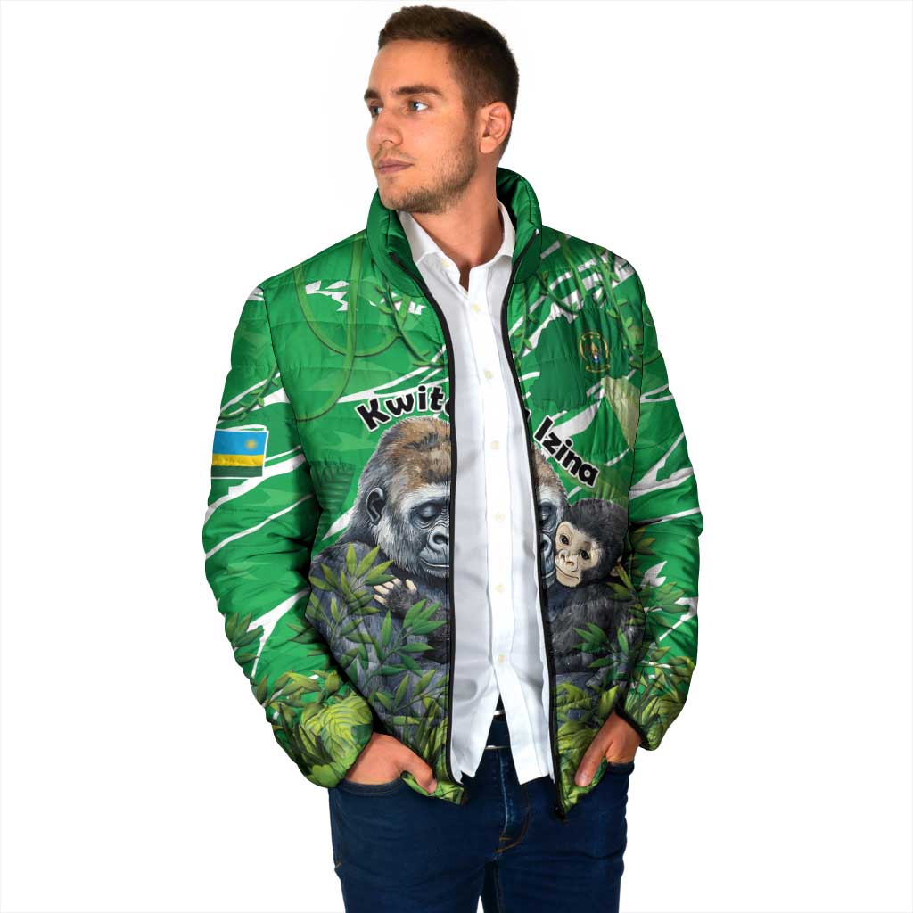 Personalized Rwanda Kwita Izina Padded Jacket Name a Gorilla - Save a Species - Wonder Print Shop