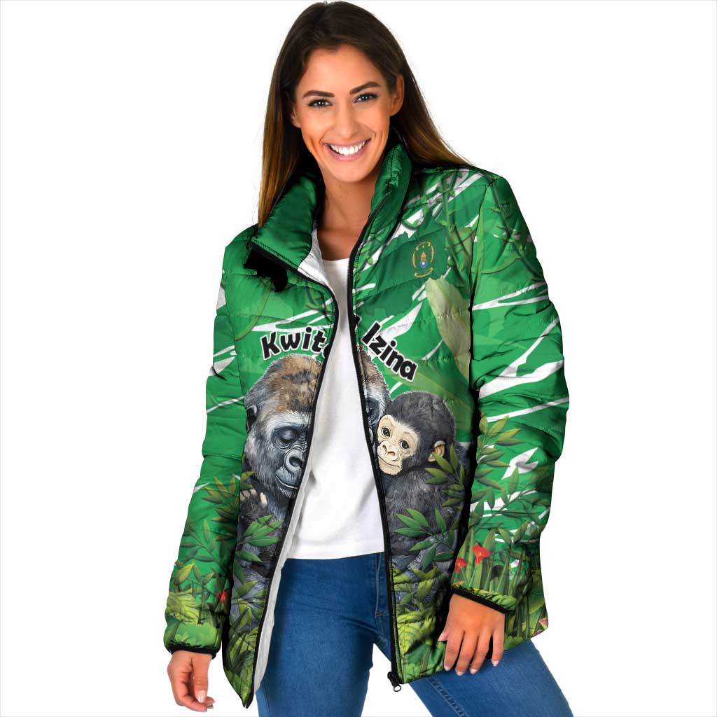 Personalized Rwanda Kwita Izina Padded Jacket Name a Gorilla - Save a Species - Wonder Print Shop