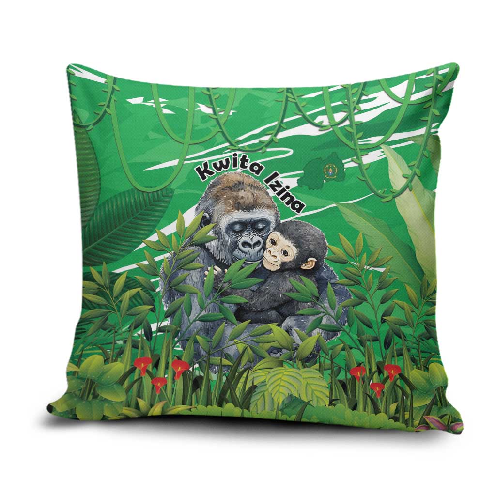 Rwanda Kwita Izina Pillow Cover Name a Gorilla - Save a Species - Wonder Print Shop