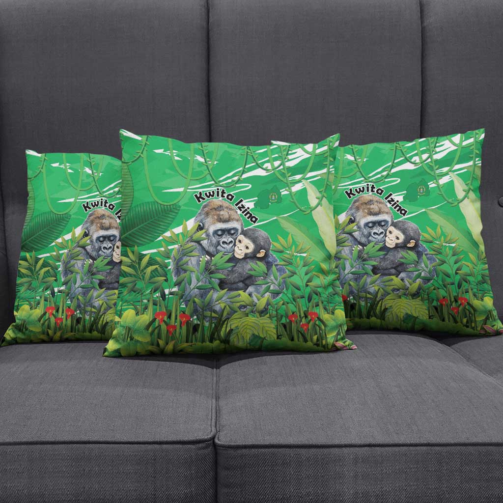 Rwanda Kwita Izina Pillow Cover Name a Gorilla - Save a Species - Wonder Print Shop