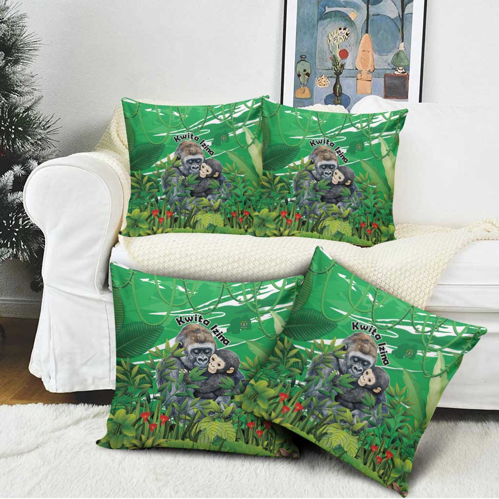 Rwanda Kwita Izina Pillow Cover Name a Gorilla - Save a Species - Wonder Print Shop