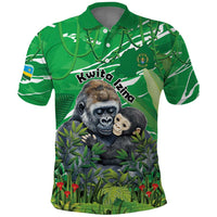 Personalized Rwanda Kwita Izina Polo Shirt Name a Gorilla - Save a Species - Wonder Print Shop