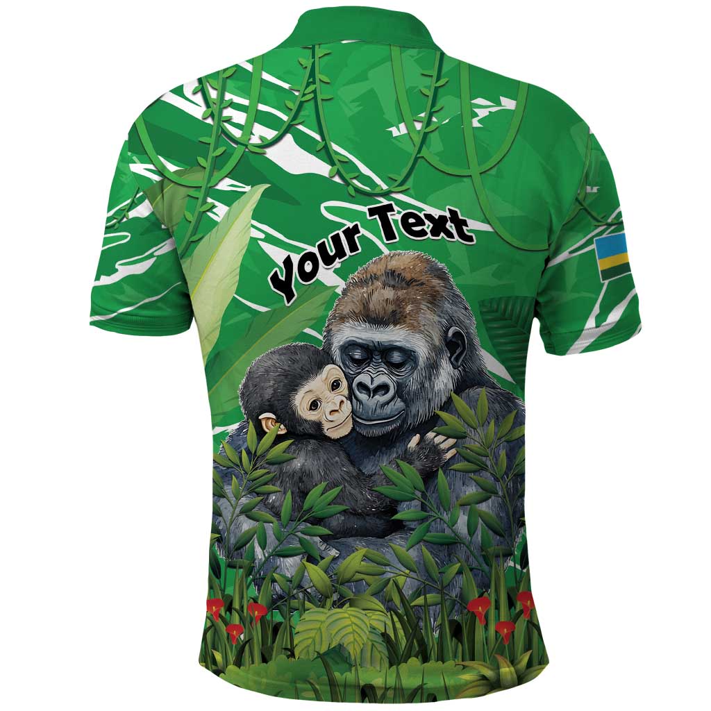 Personalized Rwanda Kwita Izina Polo Shirt Name a Gorilla - Save a Species - Wonder Print Shop