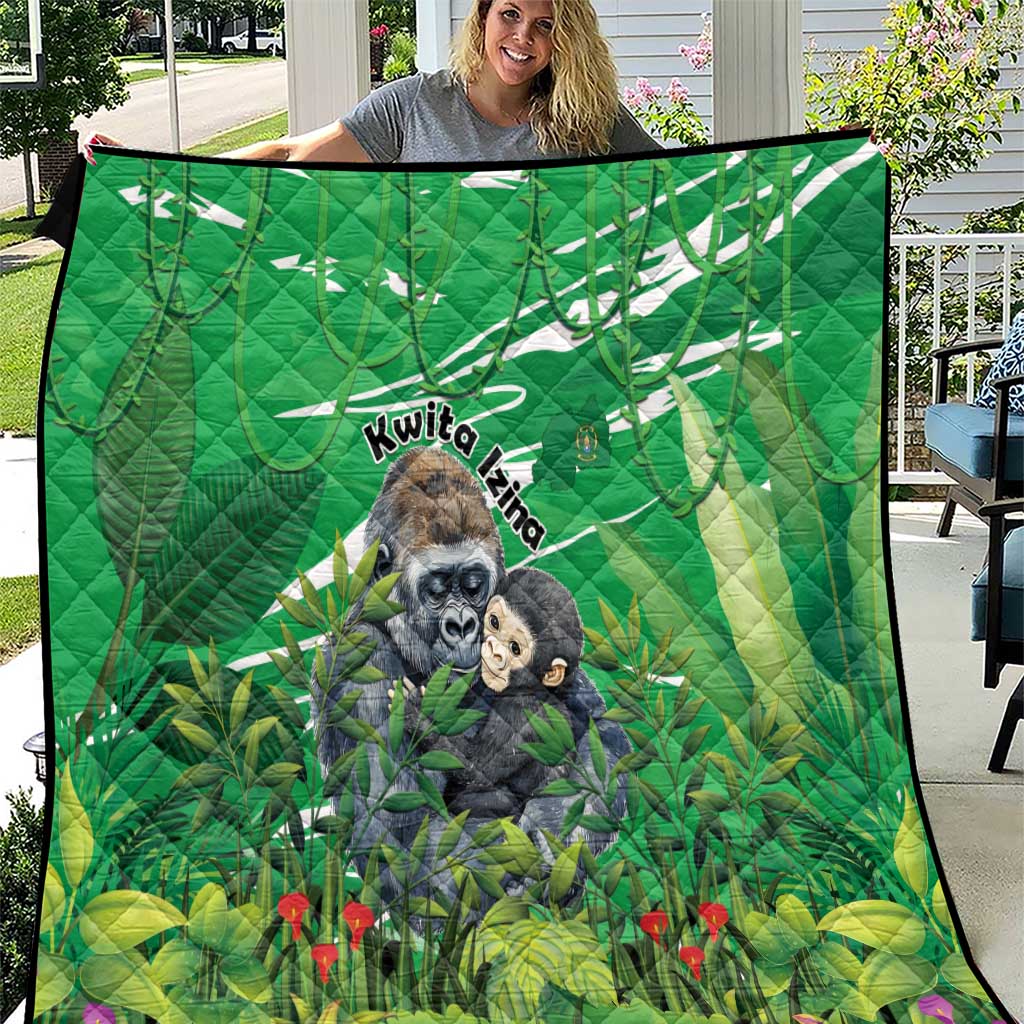 Rwanda Kwita Izina Quilt Name a Gorilla - Save a Species - Wonder Print Shop